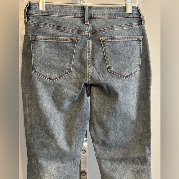 Old Navy Women's Jeans Patches Front Rockstar Size 4 Petite Mid Rise - Picture 5 of 7